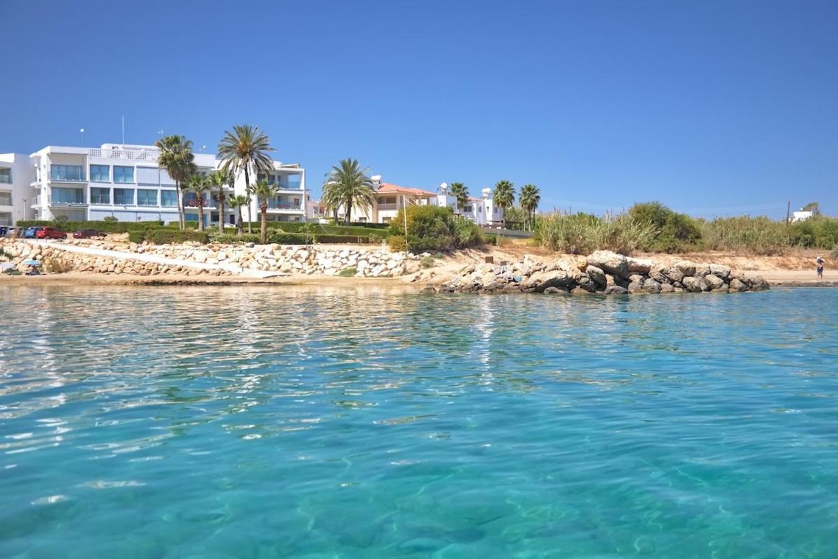 Seaview Luxury Villa Jacuzzi & Pool! 2 Min Beach Protaras Exterior photo