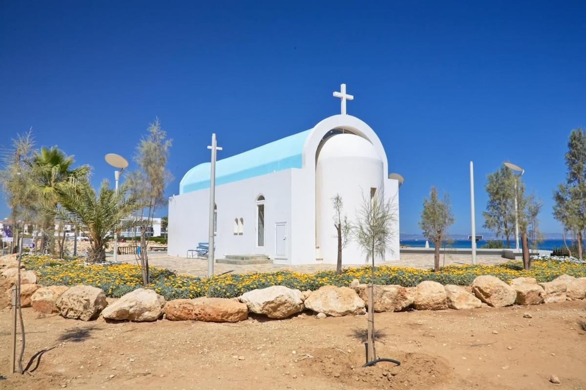 Seaview Luxury Villa Jacuzzi & Pool! 2 Min Beach Protaras Exterior photo